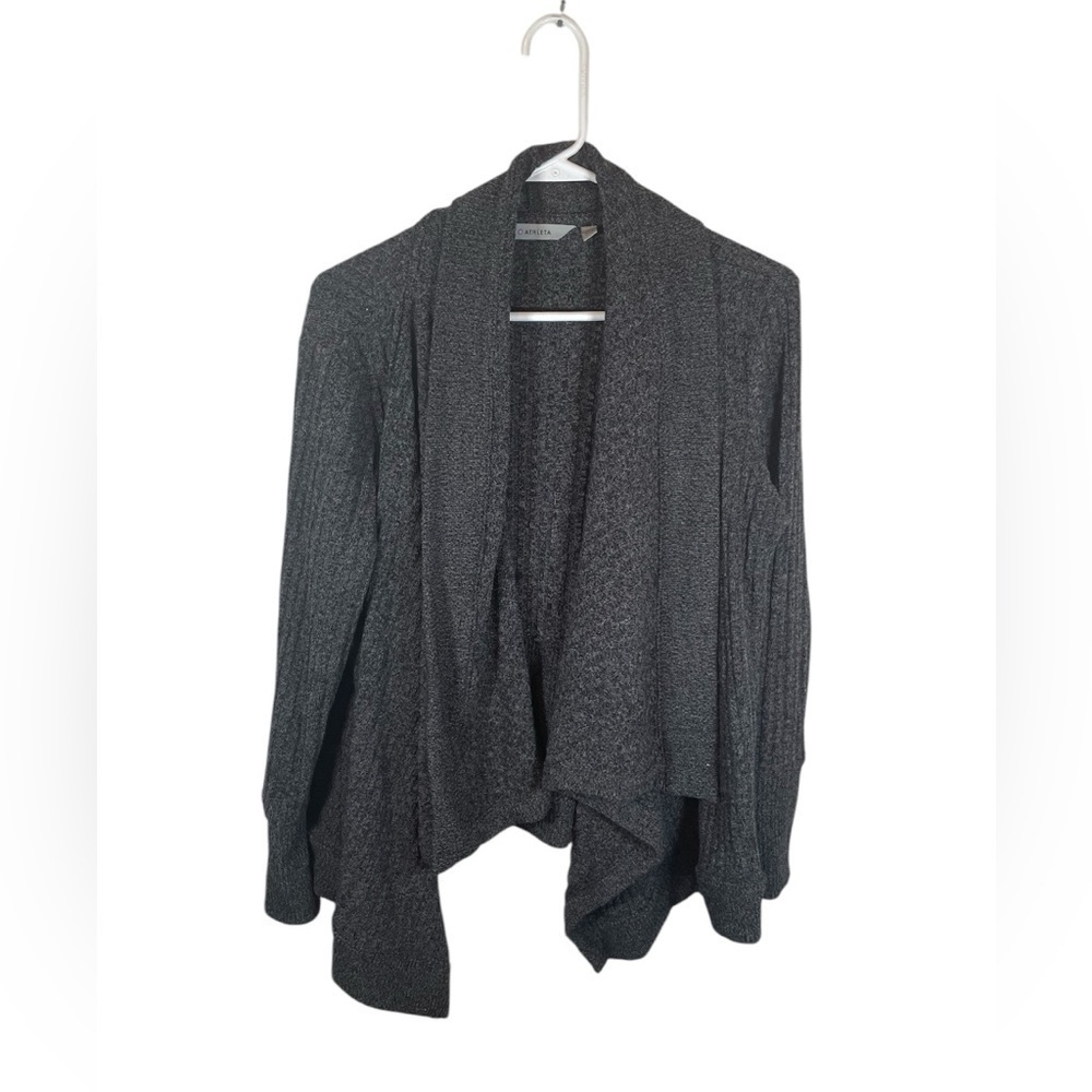 Athleta Tiburon Open Front Waterfall Cardigan